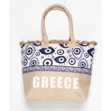 Τσάντα με χερούλι (49cm x 15cm x 34cm) μάτι 2 GREECE