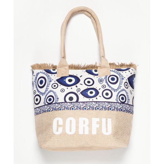 Τσάντα με χερούλι (49cm x 15cm x 34cm) μάτι 2 CORFU