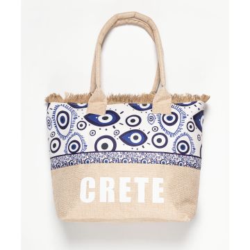 Τσάντα με χερούλι (49cm x 15cm x 34cm) μάτι 2 CRETE