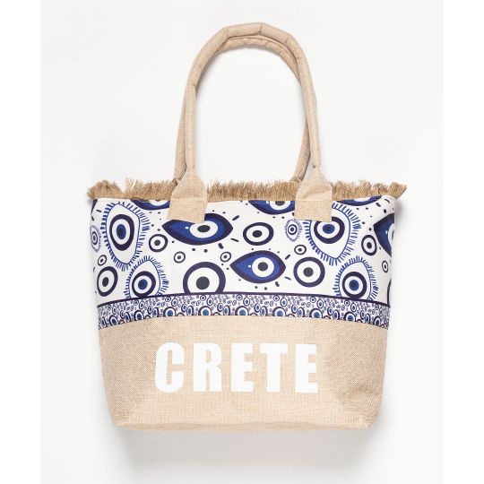 Τσάντα με χερούλι (49cm x 15cm x 34cm) μάτι 2 CRETE