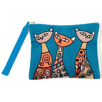 Πορτοφόλι αλυσοβελονιά (19cm x 25cm) πολύγαζο k10