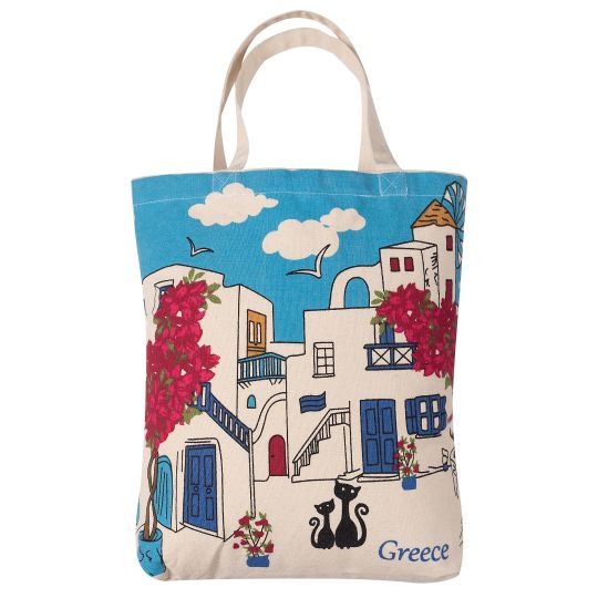 Τσάντα καραβόπανο (40cm x 40cm x 10cm) canvas 28 rhodes