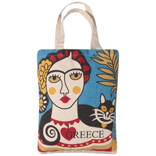 Τσάντα καραβόπανο (40cm x 40cm x 10cm) canvas 10 creta