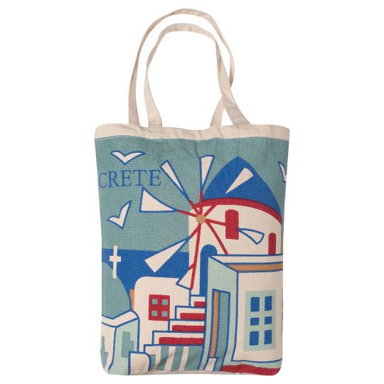 Τσάντα καραβόπανο (40cm x 40cm x 10cm) canvas 11 creta