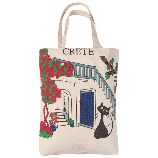 Τσάντα καραβόπανο (40cm x 40cm x 10cm) canvas 16 creta