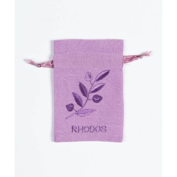 Σαπουνοθήκη (10τμχ)  ΡΟΔΟΣ  (9cm x 14cm) μώβ