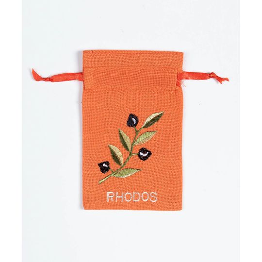 Σαπουνοθήκη (10τμχ) ΡΟΔΟΣ (9cm x 14cm) πορτοκαλί με χρώμα