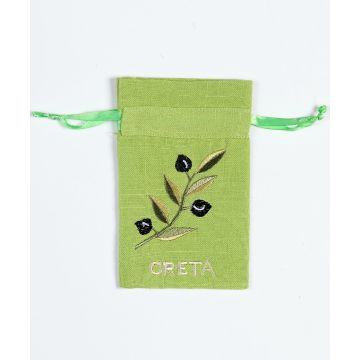 Σαπουνοθήκη (10τμχ) ΚΡΗΤΗ (9cm x 14cm) πράσινο με χρώμα