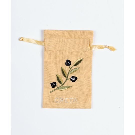 Σαπουνοθήκη (10τμχ) ΚΡΗΤΗ (9cm x 14cm) κίτρινο με χρώμα