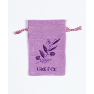 Σαπουνοθήκη (10τμχ) GREECE (9cm x 14cm) λιλά