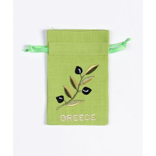 Σαπουνοθήκη (10τμχ) GREECE (9cm x 14cm) πράσινο με χρώμα