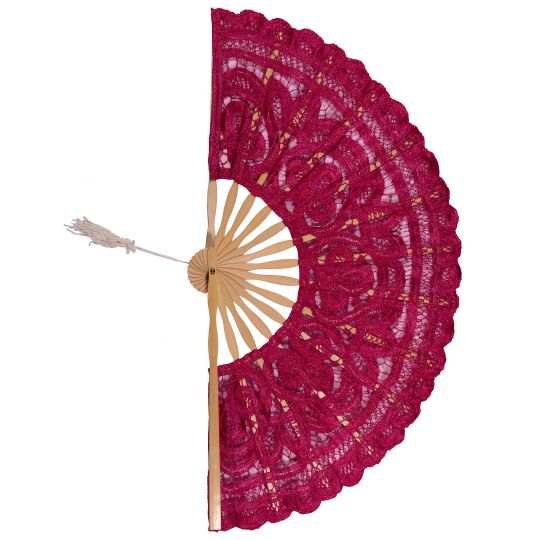 Χειροποίητη βεντάλια (22cm) φούξια