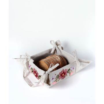 Ψωμιέρα rococo 4338 (18cm x 18cm) μπέζ