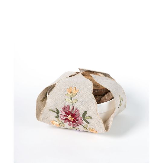 Ψωμιέρα rococo σταυρός 4338 (35cm x 35cm) μπέζ