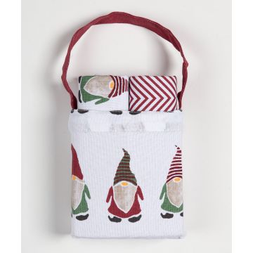 Χριστουγεννιάτικο σετ 2 τεμαχίων σε τσαντάκι (40cm x 65cm) BS72111