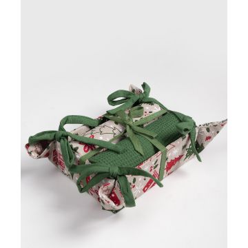 Χριστουγεννιάτικο σετ 2 τεμαχίων σε ψωμιέρα (40cm x 65cm) BS85116