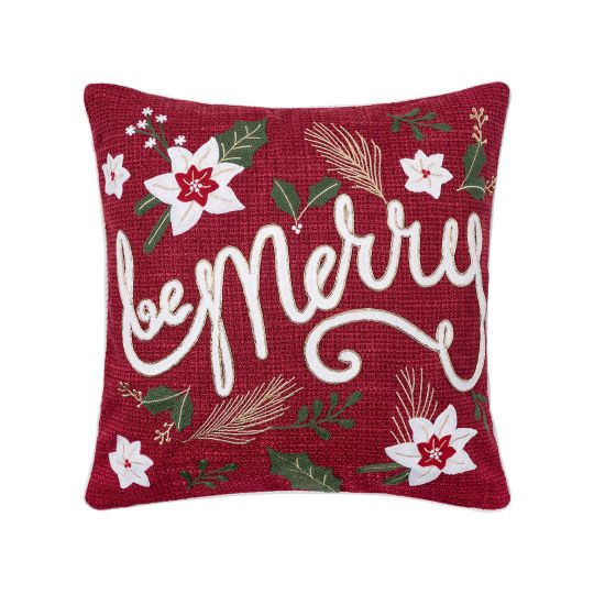 Χριστουγεννιάτικη μαξιλαροθήκη HP52510X (45cm x 45cm) κόκκινη