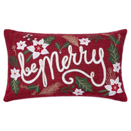 Χριστουγεννιάτικη μαξιλαροθήκη HP52510X (35cm x 60cm) κόκκινη