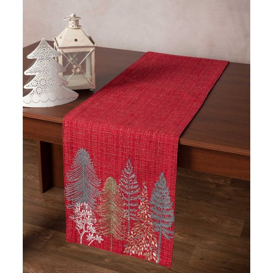 Χριστουγεννιάτικη τραβέρσα HP52780X (35cm x 160cm) κόκκινη