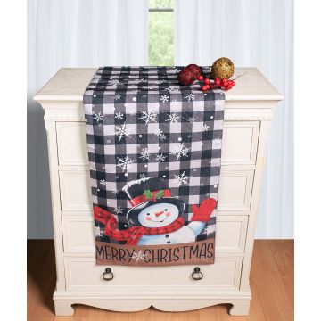 Χριστουγεννιάτικη Τραβέρσα με στάμπα (45cm x 170cm) ks2025-3
