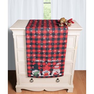 Χριστουγεννιάτικη Τραβέρσα με στάμπα (45cm x 170cm) ks2025-11