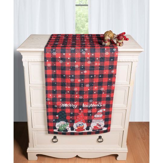 Χριστουγεννιάτικη Τραβέρσα με στάμπα (45cm x 170cm) ks2025-11