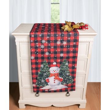 Χριστουγεννιάτικη Τραβέρσα με στάμπα (45cm x 170cm) ks2025-12
