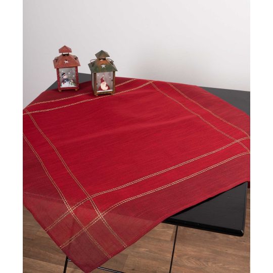 χριστουγεννιάτικο τραπεζομάντηλο (160cm x 250cm)  2448 κόκκινο