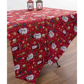 χριστουγεννιάτικη τραβέρσα  (45cm x 170cm) κόκκινος Άι Βασίλης
