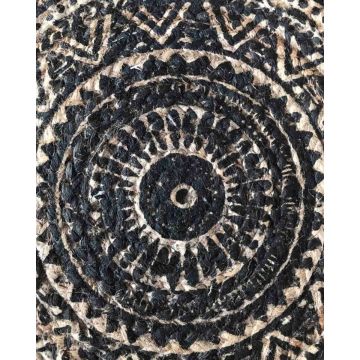 Ψάθα Πλεκτό Οικολογικό Στρογγυλό Χαλί Γιούτας Gimlet Design 1 Φ60cm Διάμετρος 60cm - 