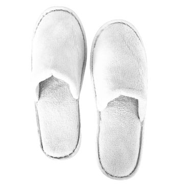 Κλειστές Βελουτέ Παντόφλες με Σκληρό Πάτο σε Πουγκί Zane σε 2 Αποχρώσεις One Size (30x11cm) - 