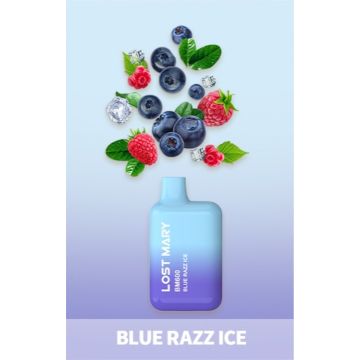 Lost Mary BM600 Blue Razz Ice Disposable Pod Kit 2ml με Ενσωματωμένη Μπαταρία 20mg Lost Mary BM600 Blue Razz Ice Disposable Pod Kit 2ml με Ενσωματωμένη Μπαταρία 20mg