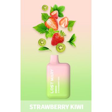 Lost Mary BM600 Strawberry Kiwi Disposable Pod Kit 2ml με Ενσωματωμένη Μπαταρία 20mg Lost Mary BM600 Strawberry Kiwi Disposable Pod Kit 2ml με Ενσωματωμένη Μπαταρία 20mg