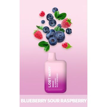 Lost Mary BM600 Bluberry Sour Raspberry Disposable Pod Kit 2ml με Ενσωματωμένη Μπαταρία 20mg Lost Mary BM600 Bluberry Sour Raspberry Disposable Pod Kit 2ml με Ενσωματωμένη Μπαταρία 20mg