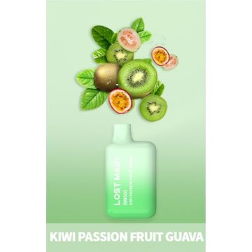 Lost Mary BM600 Kiwi Passion Fruit Guava Disposable Pod Kit 2ml με Ενσωματωμένη Μπαταρία 20mg Lost Mary BM600 Kiwi Passion Fruit Guava Disposable Pod Kit 2ml με Ενσωματωμένη Μπαταρία 20mg