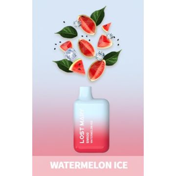 Lost Mary BM600 Watermelon Ice Disposable Pod Kit 2ml με Ενσωματωμένη Μπαταρία 20mg Lost Mary BM600 Watermelon Ice Disposable Pod Kit 2ml με Ενσωματωμένη Μπαταρία 20mg