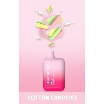 Lost Mary BM600 Cotton Candy Ice Disposable Pod Kit 2ml με Ενσωματωμένη Μπαταρία 20mg Lost Mary BM600 Cotton Candy Ice Disposable Pod Kit 2ml με Ενσωματωμένη Μπαταρία 20mg