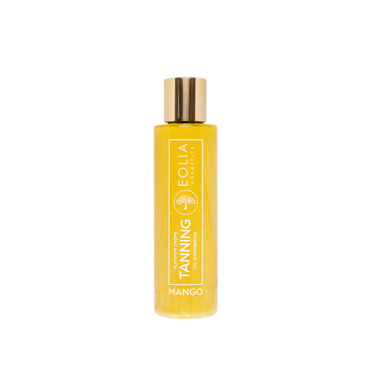TANNING OIL SHIMMERING PLATINUM DROPS MANGO 150ml της Eolia Cosmetics