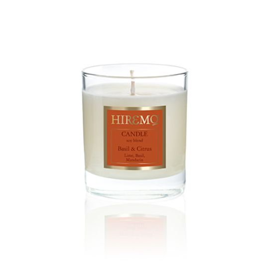 HIREMO SOY BLEND CANDLE BASIL & CITRUS της Eolia Cosmetics