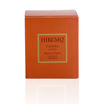 HIREMO SOY BLEND CANDLE BASIL & CITRUS της Eolia Cosmetics - 
