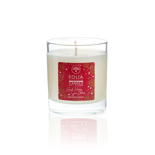 HIREMO SOY BLEND CANDLE ΜΕΛΟΜΑΚΑΡΟΝΟ της Eolia Cosmetics