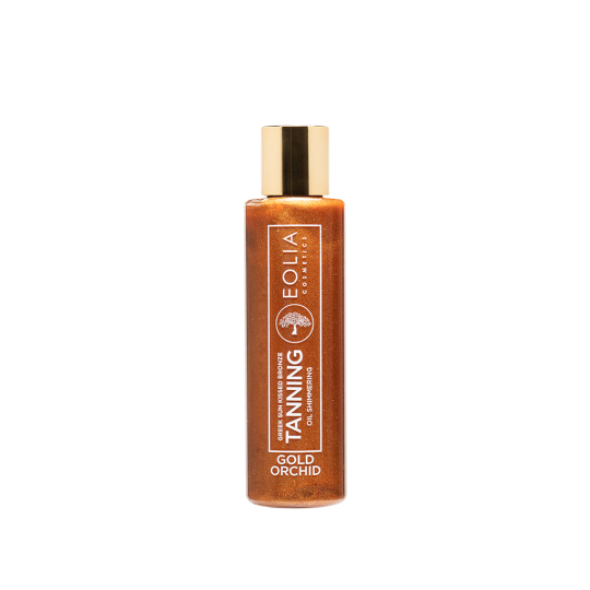 TANNING OIL SHIMMERING GREEK SUNKISSED BRONZE GOLD ORCHID 150ml της Eolia Cosmetics