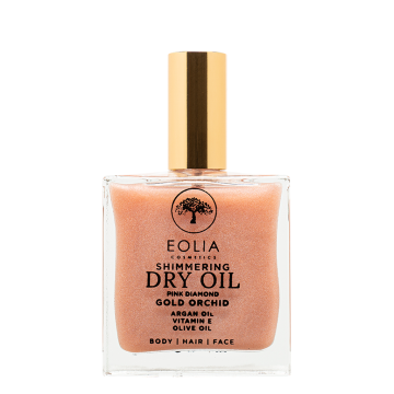 SHIMMERING DRY OIL GOLD ORCHID PINK DIAMOND 100ml της Eolia Cosmetics SHIMMERING DRY OIL GOLD ORCHID PINK DIAMOND 100ml της Eolia Cosmetics