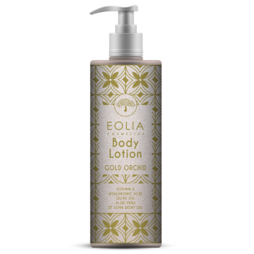 BODY LOTION ME ΥΑΛΟΥΡΟΝΙΚΟ GOLD ORCHID 250ml της Eolia Cosmetics