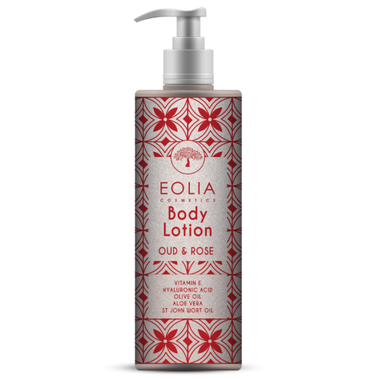 BODY LOTION ME ΥΑΛΟΥΡΟΝΙΚΟ OUD & ROSE  250ml της Eolia Cosmetics
