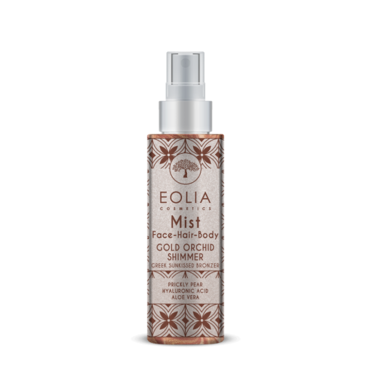BODY MIST SHIMMERING GREEK SUN KISSED BRONZER GOLD ORCHID 150ml της Eolia Cosmetics