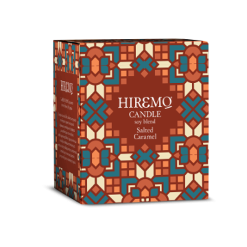 HIREMO SOY BLEND CANDLE SALTED CARAMEL της Eolia Cosmetics - 