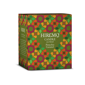 HIREMO SOY BLEND CANDLE PISTACHIO CARAMEL της Eolia Cosmetics - 