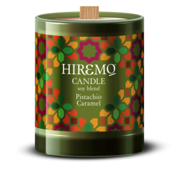 HIREMO SOY BLEND CANDLE PISTACHIO CARAMEL της Eolia Cosmetics