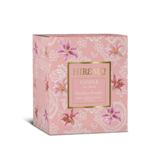 HIREMO SOY BLEND CANDLE GODDESS POWDER της Eolia Cosmetics